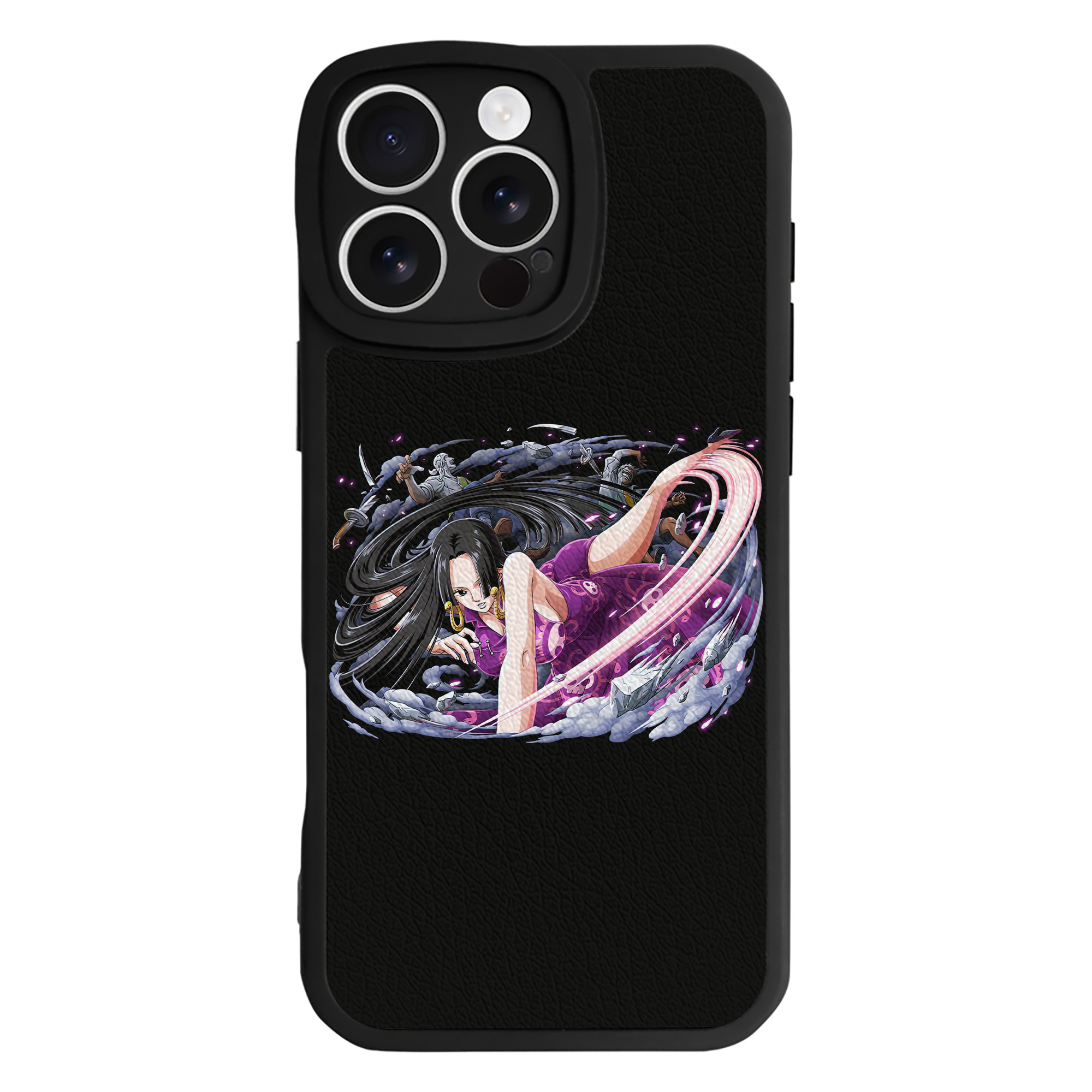 （画像用） ワンピース ボア・ハンコック ONE PIECE Boa·Hancock 【iPhone 16シリーズ対応】シリコンスマホケース（レザー調） 材質：シリコン